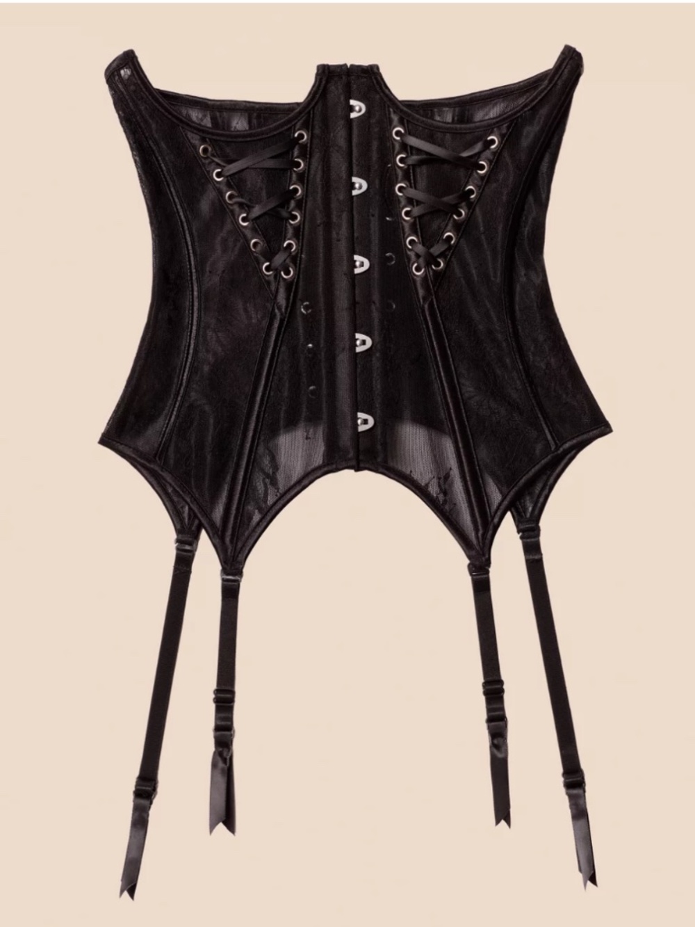 NWOT Adore Me "Alice" Underbust Corset in Black, M